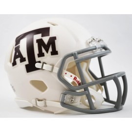 Texas A&M Aggies Speed Mini Helmet - White Alternate - Special Order