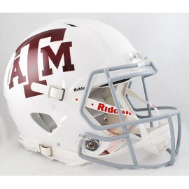 Texas A&M Aggies Revolution Speed Pro Line Helmet - White Alternate - Special Order