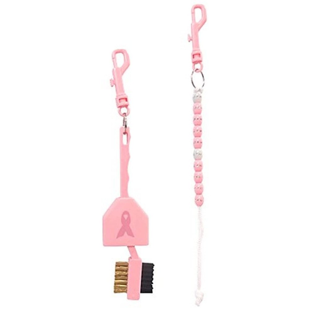 Rhinestone Golf Bead Score Counter Utility Golf Brush Kit For Cancer Awareness