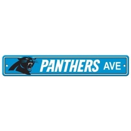 Fremont Die Nfl Carolina Panthers Team Sign 4 X 24 Street Sign