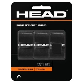 Head Prestige Pro Racquet Overgrip Tennis Racket Grip Tape Black 3 Pack