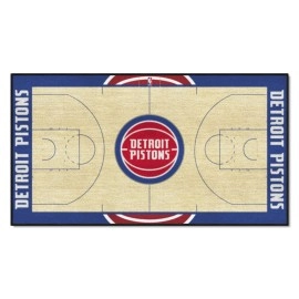 FANMATS NBA Detroit Pistons Nylon Face NBA court Runner-Small 24x44