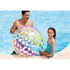 Intex 59065Ep Jumbo Inflatable Big Panel Colorful Giant Beach Ball Set Of 4