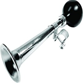 Action Squeeze Single Straight Chrome 9 Horn