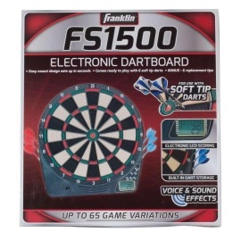 Franklin Sports Electronic Dart Board Sets Soft Tip Electric Dartboard With Digital Scoreboard 6 Darts Included 15