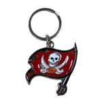 NFL Siskiyou Sports Fan Shop Tampa Bay Buccaneers chrome Enameled Key chain One Size Team colors