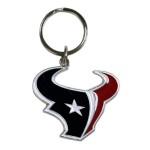 NFL Siskiyou Sports Fan Shop Houston Texans chrome Enameled Key chain One Size Team colors