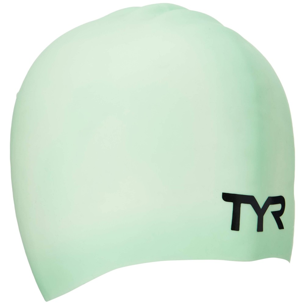 Tyr Long Hair Wrinklefree Silicone Swim Cap Mint