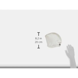 Tyr Long Hair Wrinklefree Silicone Swim Cap White