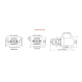 Seaflo 12V Dc 12 Gpm 35 Psi 21Series Diaphragm Water Pressure Pump For Caravanrvboatmarine