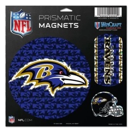 Baltimore Ravens Magnets 11x11 Prismatic Sheet