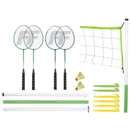 Franklin Sports Badminton Set Portable Badminton Set Adult And Kids Badminton Net Perfect Backyardlawn Game Includes 4