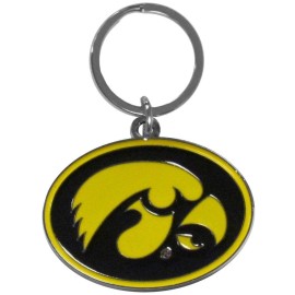 Ncaa Siskiyou Sports Fan Shop Iowa Hawkeyes Chrome Enameled Key Chain One Size Team Colors