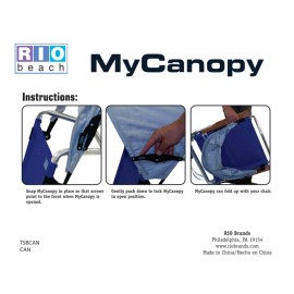 Rio Beach Mycanopy Personal Chair Sun Shade Navy