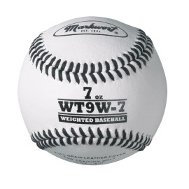 Markwort Lite Weight And Weighted Leather Baseball White 7Ounce