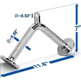 Yes4All Combo Tricep Rope Vshaped Bar Revolving Rotating Straight Bar Vshaped Press Down Bar Tricep Rope Pull Down