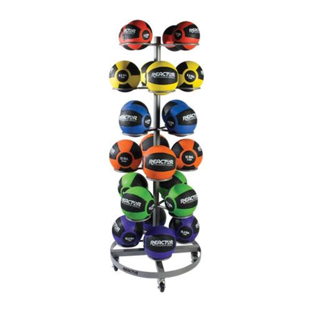 6-TIER ROLLING MEDICINE BALL RACK