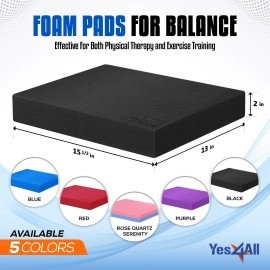 Yes4All Sports Outdoors Gt Fitness Exercise Fitness Balance Trainers Boards Balance Pad A Black Large Us