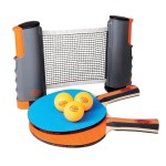 Outside Inside Backpack Travel Pingpong Set For Camping Backyard Outdoors