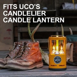 Official Uco 12Hour White Candles For Uco Candle Lanterns Clean Burning Leadfree Nonscented 35Inch 20Pack