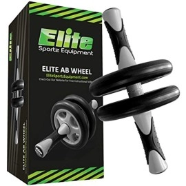 Elite Sportz Ab Roller Wheel Gym At Home Ab Workout Equipment With 2 Wheels To Exercise Core Abdominal Muscles Strength Tr