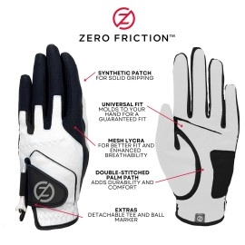 Zero Friction Junior Golf Gloves Left Hand One Size Pink