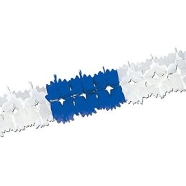 Beistle Company 55180-BW Pageant Garland - Blue & White