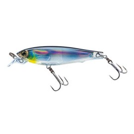 Yozuri F1135 Hbs 3Ds Minnow Suspending Lure 234Inch Holographic Black Silver