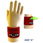 PRASM Unisex Zipper-Pocket Designer Sports Wristbands - S