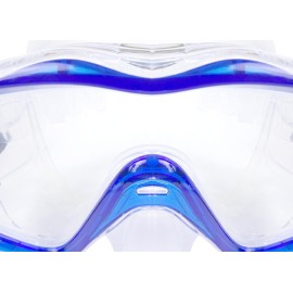 Scubamax Abaco Oversize Single Lens Dive Mask Clear Blue