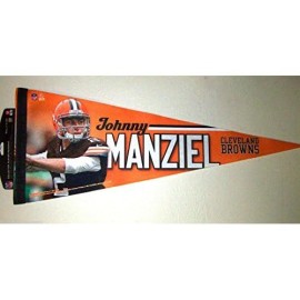 Cleveland Browns Pennant 12x30 Premium Style Johnny Manziel Design CO