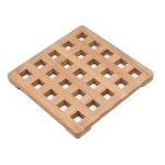 Whitecap Industries 62421 Teak Square Trivet Large 8