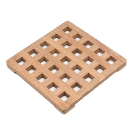 Whitecap Industries 62421 Teak Square Trivet Large 8