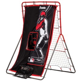 Franklin Sports Baseball Pitching Target And Rebounder Net 2In1 Switch Hitter Pitch Trainer Pitchback Net Pitching Targe