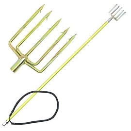 Scuba Choice Scpss5P0135 Spearfishing 35Feet Fiber Glass Pole Spear Hawaiian Sling With 5 Prong Harpoon Tip Yellow