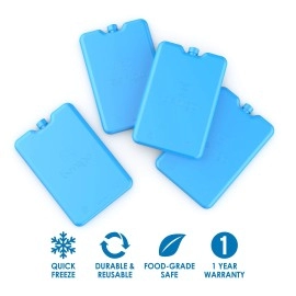 Bentgo Ice Lunch Chillers Ultrathin Ice Packs Perfect For Everyday Use In Lunch Bags Lunch Boxes And Coolers 4 Pack Blue