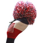 Usa Majek 5 Hybrid Golf Pom Pom Knit Rescue Utility Club Head Cover