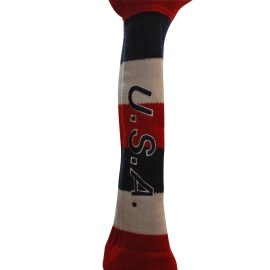 Usa Majek 5 Hybrid Golf Pom Pom Knit Rescue Utility Club Head Cover