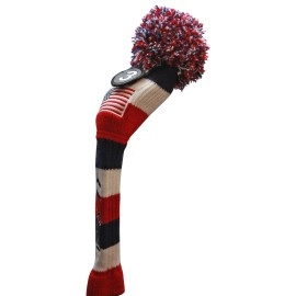 Usa Majek 5 Hybrid Golf Pom Pom Knit Rescue Utility Club Head Cover