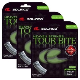 Solinco Tour Bite Diamond Rough Tennis String Set16Lsilver