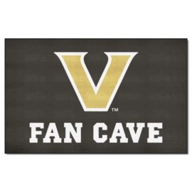 Fanmats 17348 Vanderbilt Commodores Man Cave Ultimat Rug 5Ft X 8Ft Sports Fan Area Rug Home Decor Rug And Tailgating Mat