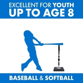 Youth Tanner Tee The Original Batting Tee For Baseball Or Softball Hitting Up To Age 8 Kids Batting Tee With One Hand Height