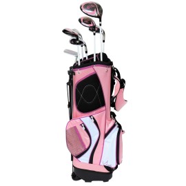 Sephlin Lady Talia Pink Right Hand 7 Pieces Golf Clubs Set And Golf Bag Ages 1014