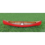 Red Wooden Canoe 10ft With Ribs Curved Bow