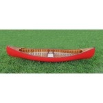 Red Wooden Canoe 10ft With Ribs Curved Bow