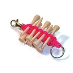 Redvex Paracord Golf Tee Holder Pink Holds 10 Golf Tees