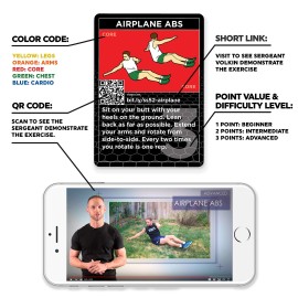 Stack 52 Hiit Interval Workout Game Designed By Military Fitness Expert Video Instructions Included Bodyweight Exercises No