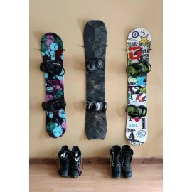 Storeyourboard Cinch Minimalist Snowboard Wall Mount Indoor Display Storage Rack Cinch