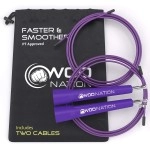 Wod Nation Adjustable Speed Jump Rope For Men Women Children Blazing Fast Fitness Skipping Rope Perfect For Boxing Mma En