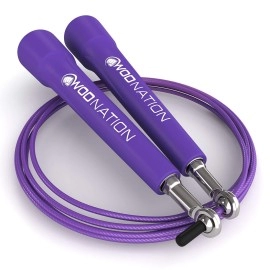 Wod Nation Adjustable Speed Jump Rope For Men Women Children Blazing Fast Fitness Skipping Rope Perfect For Boxing Mma En